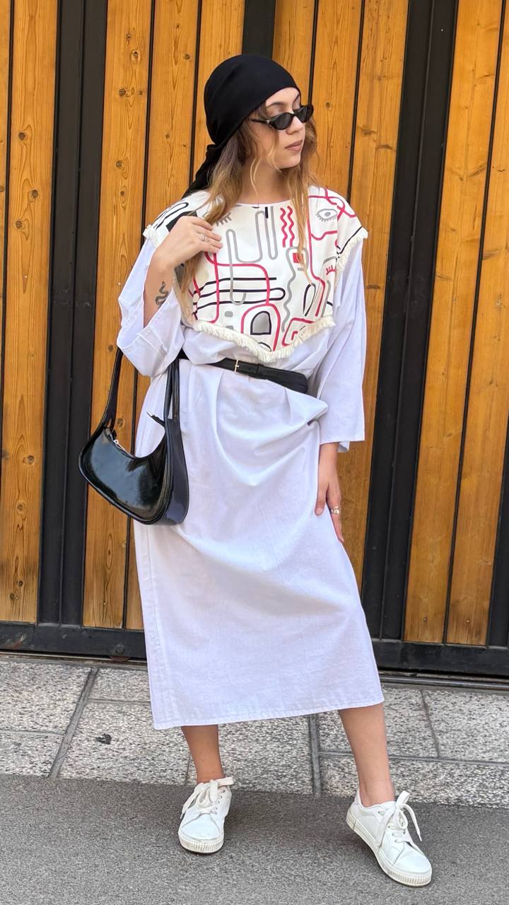 کفتان پارچه لینن زنانه