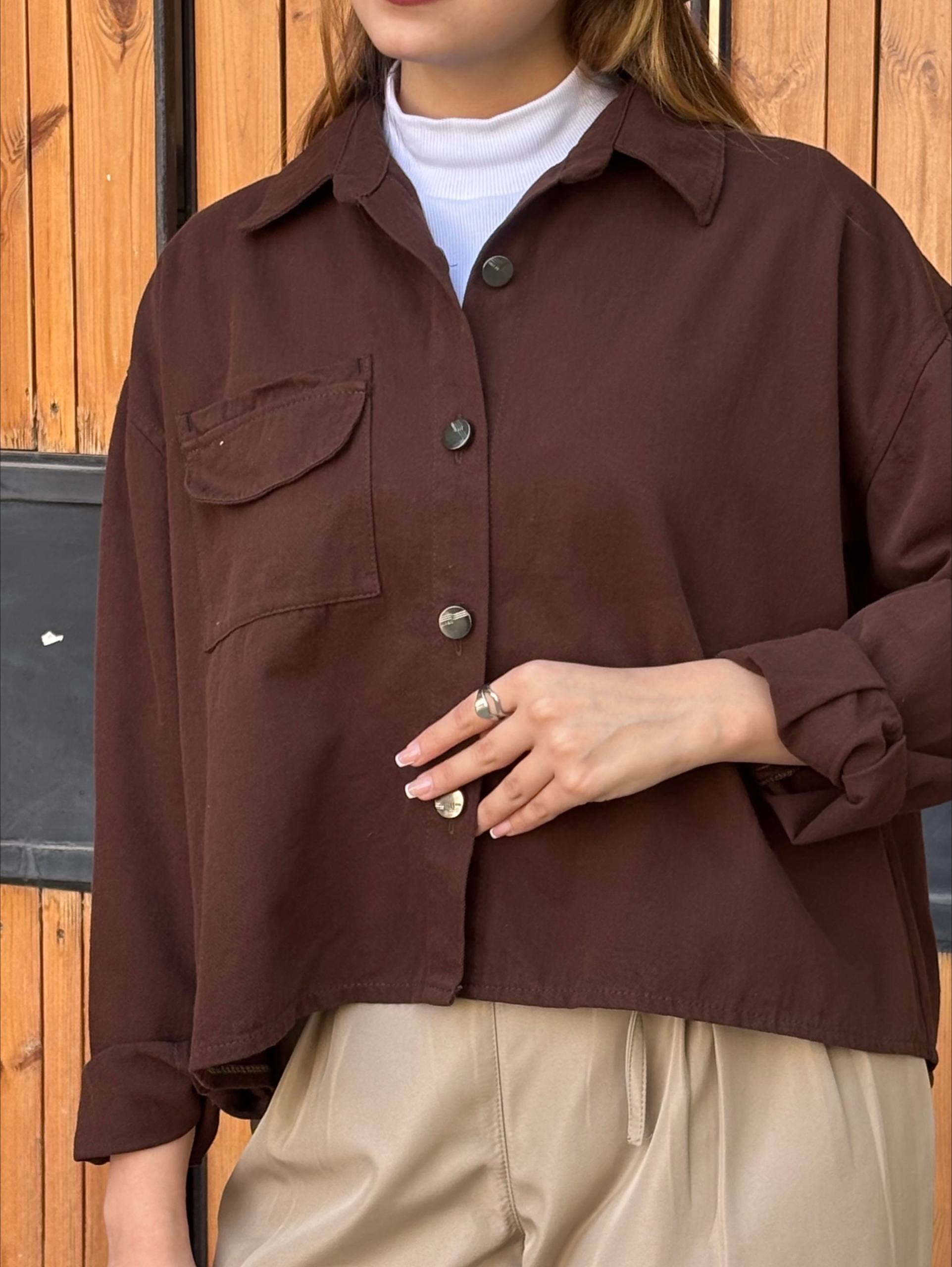 کت کتان کوتاه پاییزی دخترانه