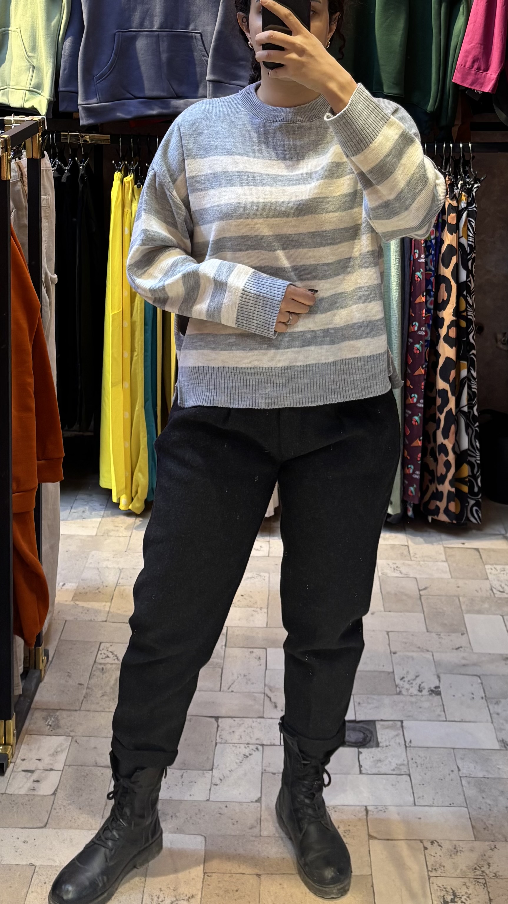 بافت راه راه پینترستی دخترانه