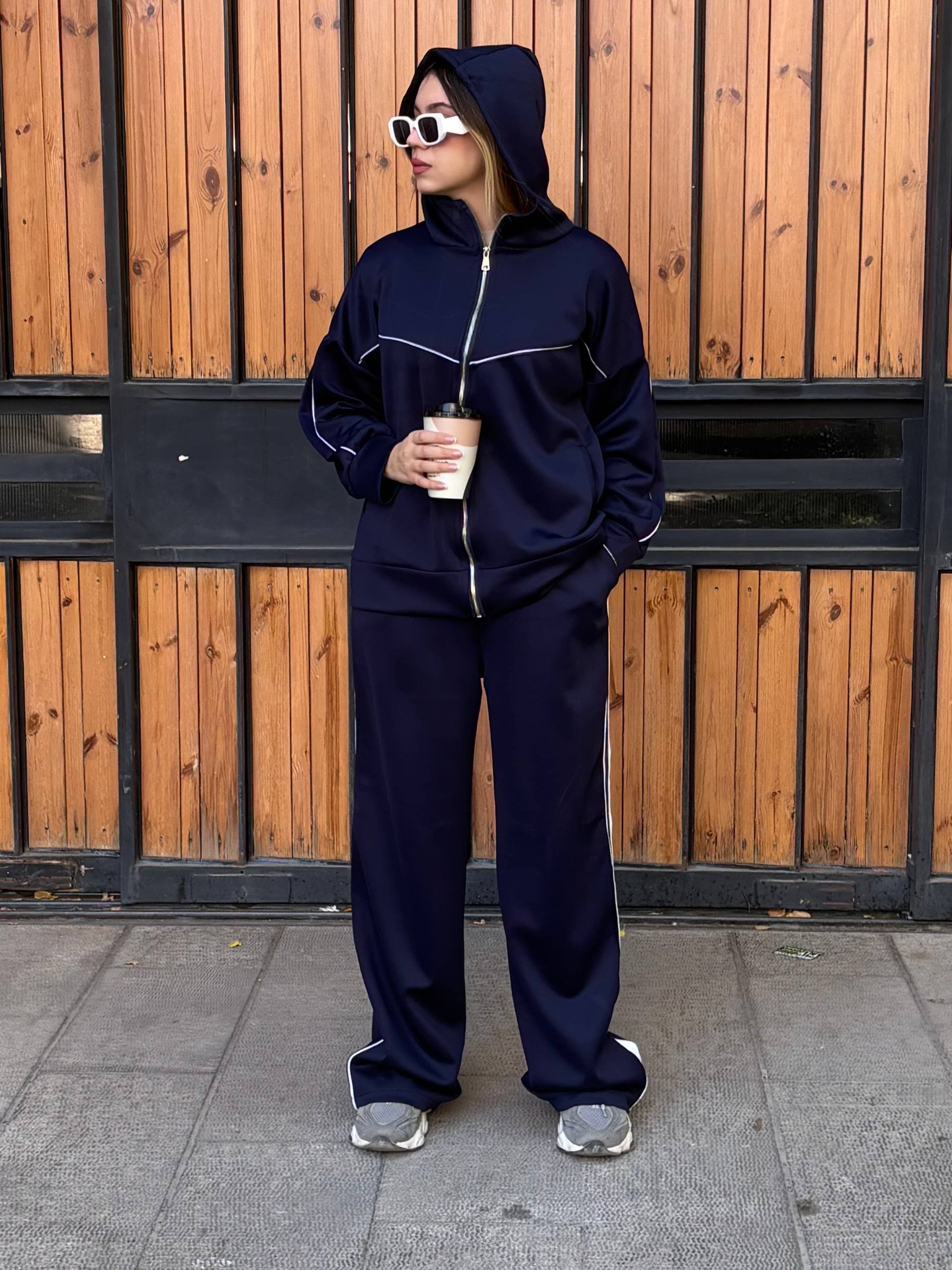 ست سوئیشرت و شلوار پارچه اویشو زنانه