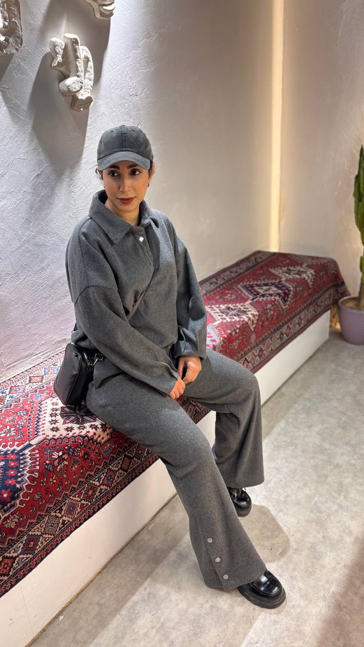 ست نیمتنه و شلوار فوتر (روناک) زنانه